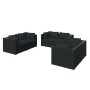 Set de muebles de jardín 6 pzas y cojines ratán sintético negro de vidaXL, Conjuntos de jardín - Ref: Foro24-3102296, Precio:...