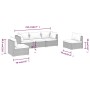 Set muebles de jardín 5 piezas y cojines ratán sintético marrón de vidaXL, Conjuntos de jardín - Ref: Foro24-3102186, Precio:...