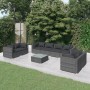 9-teiliges Gartenmöbel-Set und graue synthetische Rattankissen von vidaXL, Gartensets - Ref: Foro24-3102293, Preis: 965,34 €,...