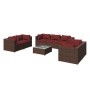 8-piece garden sofa set and brown synthetic rattan cushions by vidaXL, Garden sets - Ref: Foro24-3102275, Price: 630,54 €, Di...