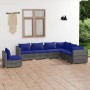 7-piece garden sofa set and gray synthetic rattan cushions by vidaXL, Garden sets - Ref: Foro24-3102358, Price: 551,55 €, Dis...