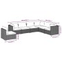 7-teiliges Gartensofa-Set und graue synthetische Rattankissen von vidaXL, Gartensets - Ref: Foro24-3102358, Preis: 476,99 €, ...