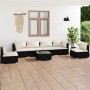 7-teiliges Gartenmöbel-Set und schwarze synthetische Rattankissen von vidaXL, Gartensets - Ref: Foro24-3102215, Preis: 670,11...