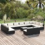 Gartenmöbel-Set, 13-teilig, schwarze Kissen aus synthetischem Rattan von vidaXL, Gartensets - Ref: Foro24-3102143, Preis: 1,0...