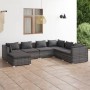 7-piece garden furniture set and gray synthetic rattan cushions by vidaXL, Garden sets - Ref: Foro24-3101837, Price: 730,07 €...