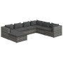 7-piece garden furniture set and gray synthetic rattan cushions by vidaXL, Garden sets - Ref: Foro24-3101837, Price: 730,07 €...