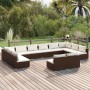 Gartenmöbel-Set, 12-teilig, braune Kissen aus synthetischem Rattan von vidaXL, Gartensets - Ref: Foro24-3102138, Preis: 1,00 ...