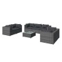 8-teiliges Gartenmöbel-Set und graue synthetische Rattankissen von vidaXL, Gartensets - Ref: Foro24-3102277, Preis: 751,69 €,...