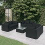 7-teiliges Gartenmöbel-Set und schwarze synthetische Rattankissen von vidaXL, Gartensets - Ref: Foro24-3102304, Preis: 601,95...