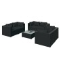 7-teiliges Gartenmöbel-Set und schwarze synthetische Rattankissen von vidaXL, Gartensets - Ref: Foro24-3102304, Preis: 601,95...