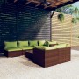 8-piece garden sofa set and brown synthetic rattan cushions by vidaXL, Garden sets - Ref: Foro24-3102468, Price: 846,66 €, Di...