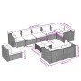 Set de muebles de jardín 10 pzs y cojines ratán sintético negro de vidaXL, Conjuntos de jardín - Ref: Foro24-3102631, Precio:...