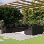 8-teiliges Gartenmöbel-Set und schwarze synthetische Rattankissen von vidaXL, Gartensets - Ref: Foro24-3102400, Preis: 780,14...