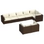 8-piece garden sofa set and brown synthetic rattan cushions by vidaXL, Garden sets - Ref: Foro24-3102482, Price: 820,03 €, Di...