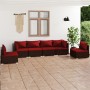 6-piece garden furniture set and brown synthetic rattan cushions by vidaXL, Garden sets - Ref: Foro24-3102203, Price: 615,99 ...