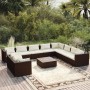 Gartenmöbel-Set, 11-teilig, braune Kissen aus synthetischem Rattan von vidaXL, Gartensets - Ref: Foro24-3102522, Preis: 1,00 ...