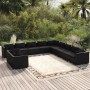 Gartenmöbel-Set 11-teilig und schwarze synthetische Rattankissen von vidaXL, Gartensets - Ref: Foro24-3102528, Preis: 1,00 €,...