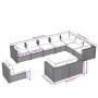 Set de muebles de jardín 10 pzs y cojines ratán sintético negro de vidaXL, Conjuntos de jardín - Ref: Foro24-3102657, Precio:...