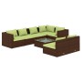 8-piece garden sofa set and brown synthetic rattan cushions by vidaXL, Garden sets - Ref: Foro24-3102396, Price: 735,01 €, Di...