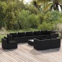 10-teiliges Gartenmöbel-Set und schwarze synthetische Rattankissen von vidaXL, Gartensets - Ref: Foro24-3102632, Preis: 930,3...