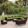 Gartenmöbel-Set 11-teilig und braune synthetische Rattankissen von vidaXL, Gartensets - Ref: Foro24-3102668, Preis: 1,00 €, R...