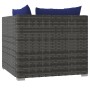 10-piece garden furniture set and gray synthetic rattan cushions by vidaXL, Garden sets - Ref: Foro24-3102782, Price: 719,99 ...