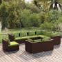 Gartenmöbel Set 9 Stück und Kissen braun synthetischen Rattan von vidaXL, Gartensets - Ref: Foro24-3102644, Preis: 898,09 €, ...