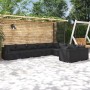 Garden furniture set 9 pieces and black synthetic rattan cushions by vidaXL, Garden sets - Ref: Foro24-3102760, Price: 1,00 €...