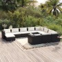 Garden furniture set 11 pieces black synthetic rattan cushions by vidaXL, Garden sets - Ref: Foro24-3102695, Price: 1,00 €, D...