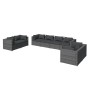 Set de muebles de jardín 8 pzas y cojines ratán sintético gris de vidaXL, Conjuntos de jardín - Ref: Foro24-3102285, Precio: ...