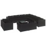 Garden furniture set 12 pieces black synthetic rattan cushions by vidaXL, Garden sets - Ref: Foro24-3102880, Price: 1,00 €, D...