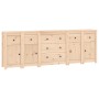 Aparador de madera maciza de pino 230x35x80 cm de vidaXL, Aparadores - Ref: Foro24-3114094, Precio: 327,99 €, Descuento: %