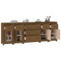 Honey brown solid pine wood sideboard 230 x 35 x 80 cm by vidaXL, Sideboards - Ref: Foro24-3114097, Price: 332,99 €, Discount: %