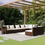 8-piece garden furniture set and brown synthetic rattan cushions by vidaXL, Garden sets - Ref: Foro24-3102402, Price: 882,08 ...