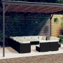 Gartenmöbel-Set, 13-teilig, schwarze Kissen aus synthetischem Rattan von vidaXL, Gartensets - Ref: Foro24-3102855, Preis: 1,0...