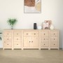 Sideboard aus massivem Kiefernholz, 230 x 35 x 80 cm von vidaXL, Sideboards - Ref: Foro24-3114089, Preis: 376,02 €, Rabatt: %