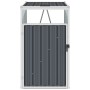 Garbage container shed gray steel 72x81x121 cm by vidaXL, Waste container supports - Ref: Foro24-46274, Price: 107,68 €, Disc...