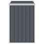 Garbage container shed gray steel 72x81x121 cm by vidaXL, Waste container supports - Ref: Foro24-46274, Price: 107,68 €, Disc...