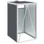 Garbage container shed gray steel 72x81x121 cm by vidaXL, Waste container supports - Ref: Foro24-46274, Price: 107,68 €, Disc...