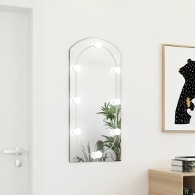 Mirror with LED lights arc glass 90x45 cm by vidaXL, Mirrors - Ref: Foro24-3102978, Price: 45,99 €, Discount: %