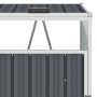 Garbage container shed gray steel 72x81x121 cm by vidaXL, Waste container supports - Ref: Foro24-46274, Price: 107,68 €, Disc...