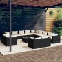 Gartenmöbel-Set 14-teilig, schwarze Kissen aus synthetischem Rattan von vidaXL, Gartensets - Ref: Foro24-3102911, Preis: 1,00...