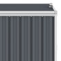 Triple shed gray steel garbage container 213x81x121 cm by vidaXL, Waste container supports - Ref: Foro24-46282, Price: 243,32...