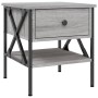 Sonoma gray engineered wood bedside table 40x42x45 cm by vidaXL, Nightstands - Ref: Foro24-825959, Price: 47,57 €, Discount: %