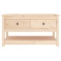 Solid pine wood coffee table 102x49x55 cm by vidaXL, Coffee table - Ref: Foro24-820921, Price: 104,44 €, Discount: %