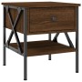 Oak brown engineered wood bedside table 40x42x45 cm by vidaXL, Nightstands - Ref: Foro24-825961, Price: 48,10 €, Discount: %