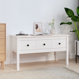 Solid white pine wood coffee table 102x49x55 cm by vidaXL, Coffee table - Ref: Foro24-820942, Price: 95,48 €, Discount: %