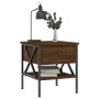 Oak brown engineered wood bedside table 40x42x45 cm by vidaXL, Nightstands - Ref: Foro24-825961, Price: 48,10 €, Discount: %