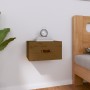 Brown honey wall-mounted bedside table 40x29.5x22 cm by vidaXL, Lockers and storage cabinets - Ref: Foro24-820992, Price: 31,...