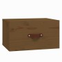 Brown honey wall-mounted bedside table 40x29.5x22 cm by vidaXL, Lockers and storage cabinets - Ref: Foro24-820992, Price: 31,...